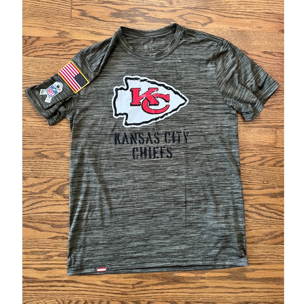 Nike Kansas City Chiefs Salute to Service Mens Medium T-Shirt Olive Green NFL